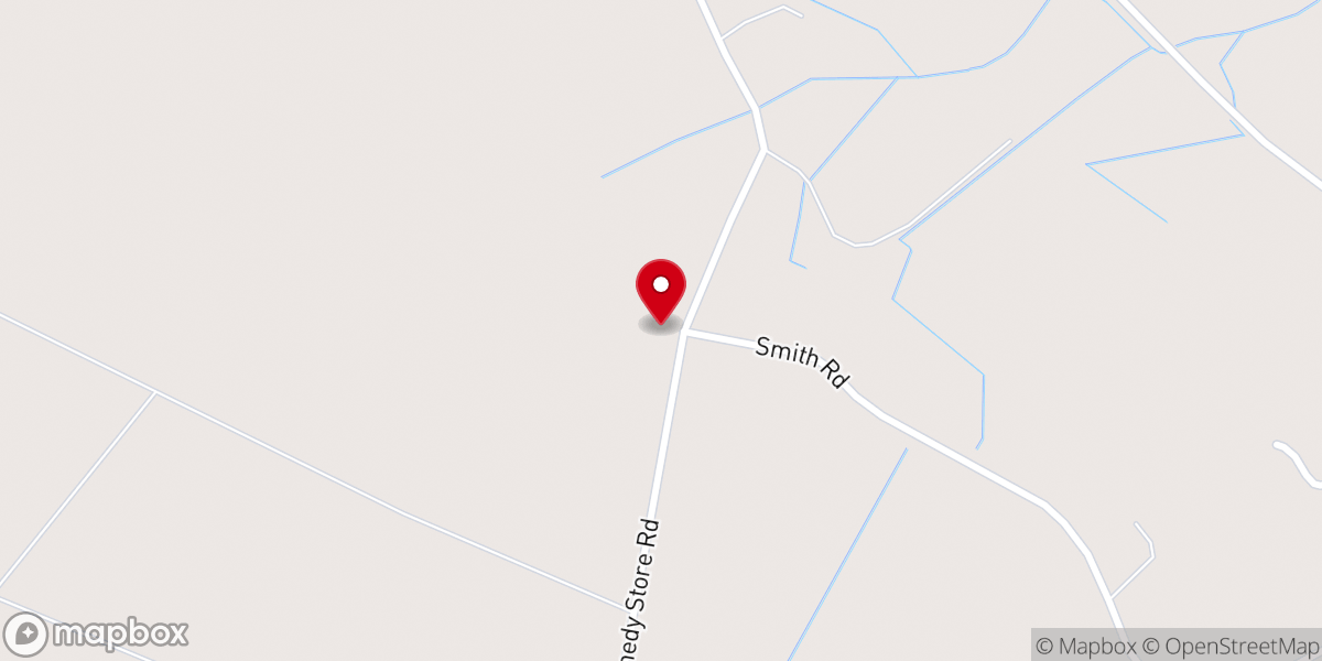Map showing location of New Miracle Holiness Church