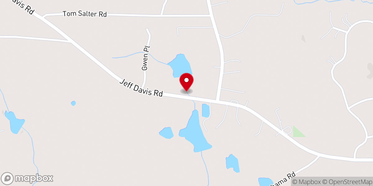 Map showing location of Jobe Chapel
