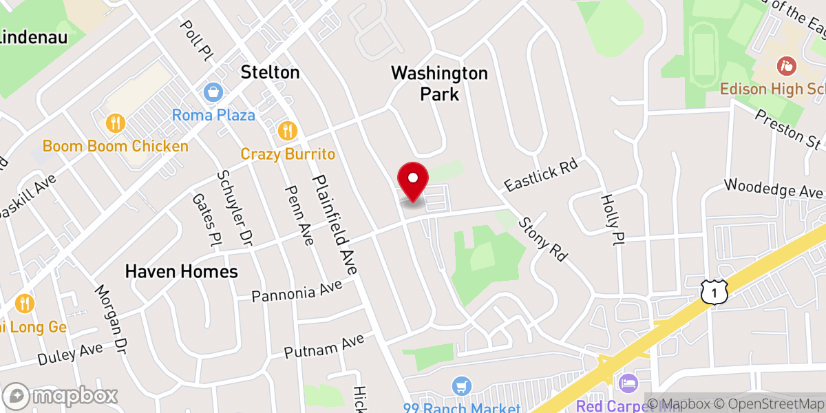 Map showing location of St Matthew's RC Church