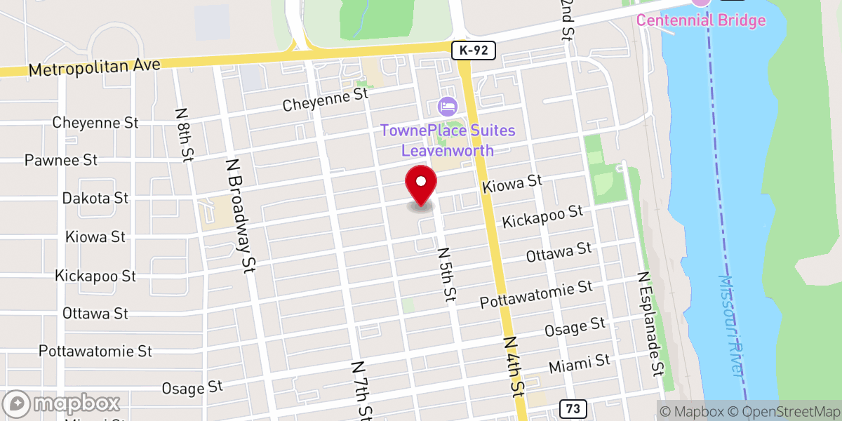 Map showing location of Immaculate Conception Catholic Church