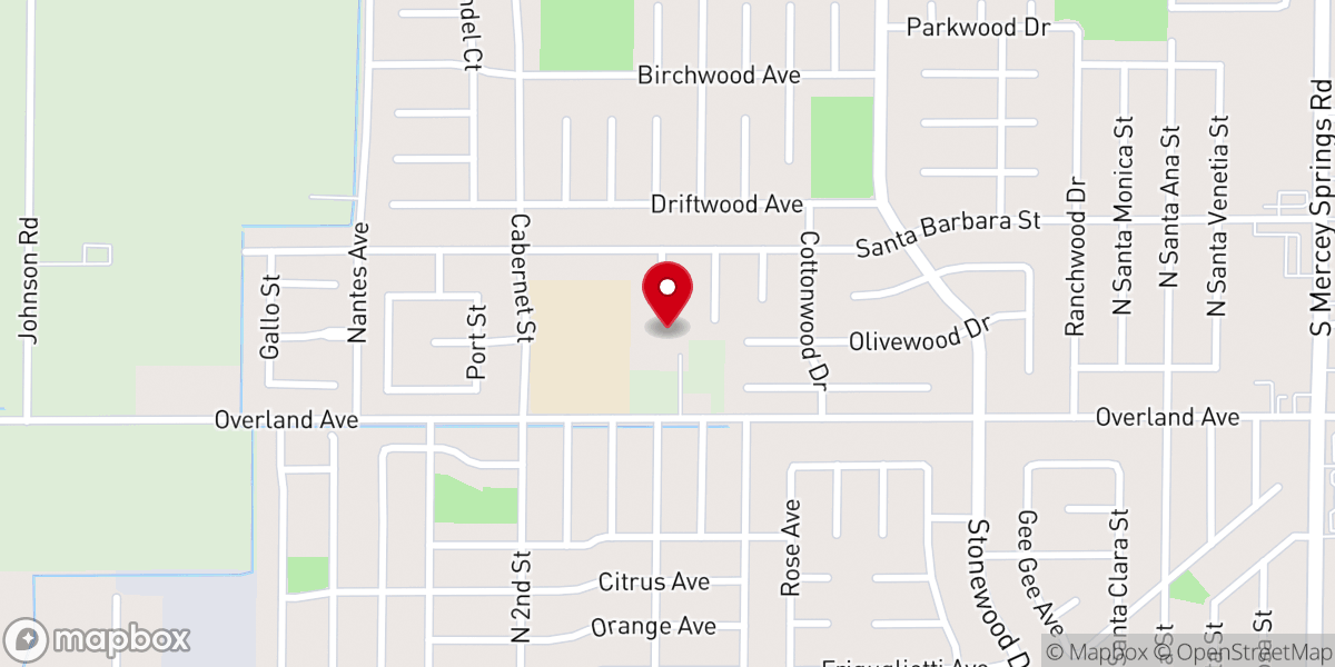 Map showing location of Los Banos SDA Church