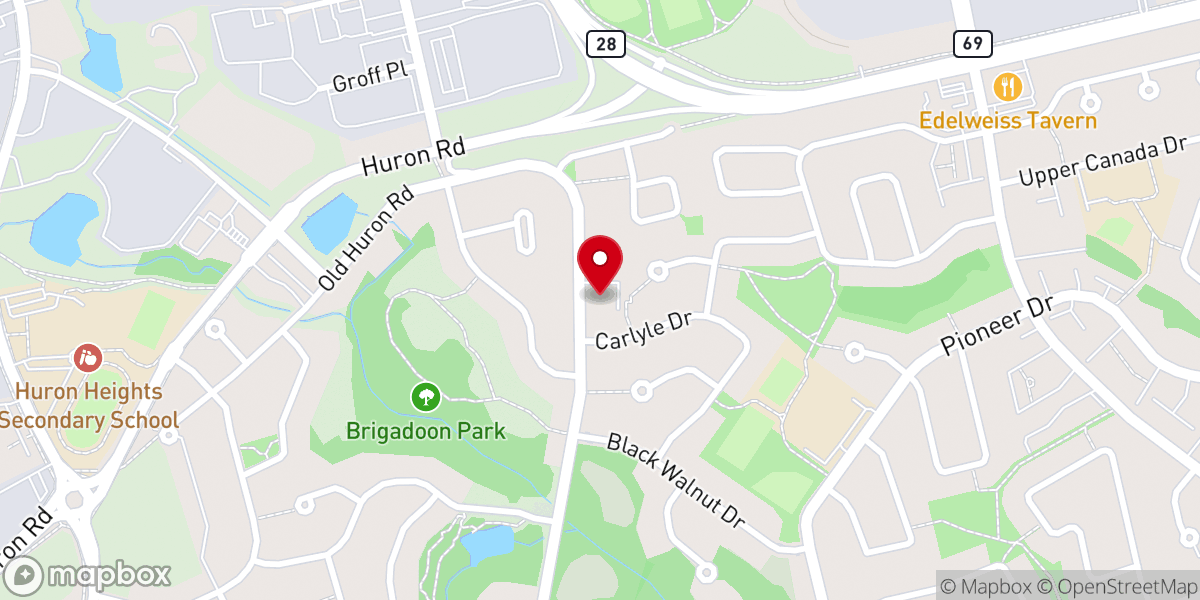 Map showing location of Pioneer Park Christian Fellowship