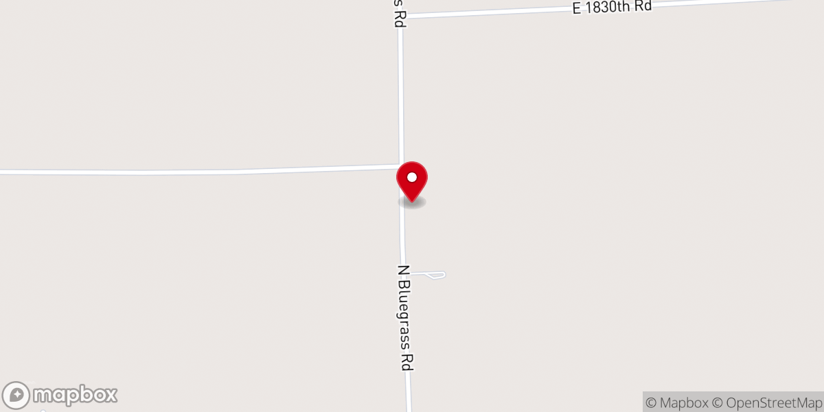 Map showing location of BlueGrass Church of God