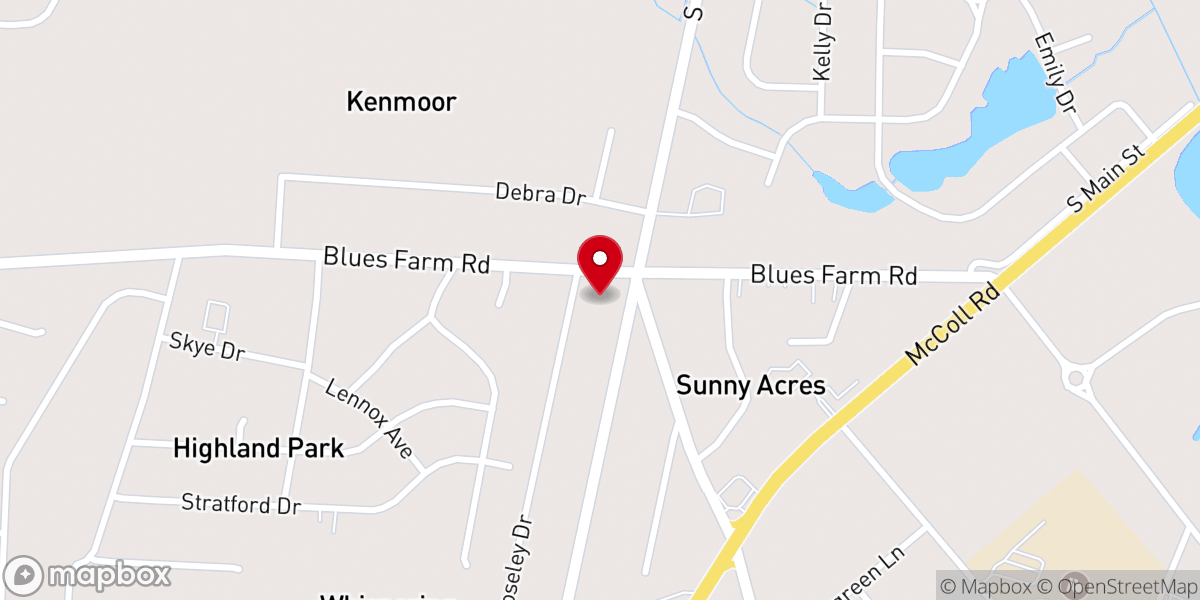 Map showing location of Living Water Church of God