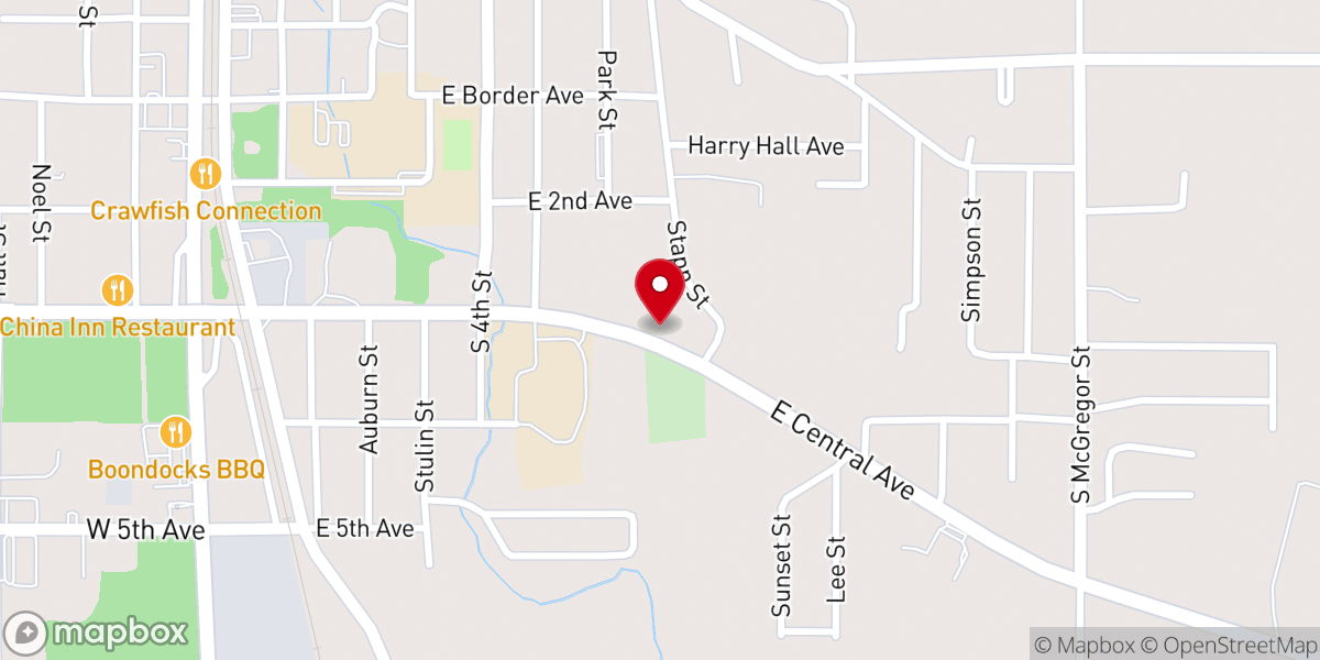 Map showing location of New Welcome Hill Baptist Church