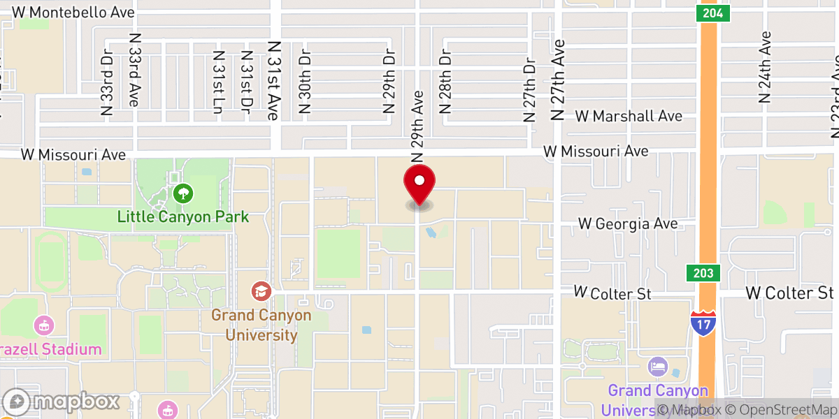 Map showing location of Reconciliation Church of God