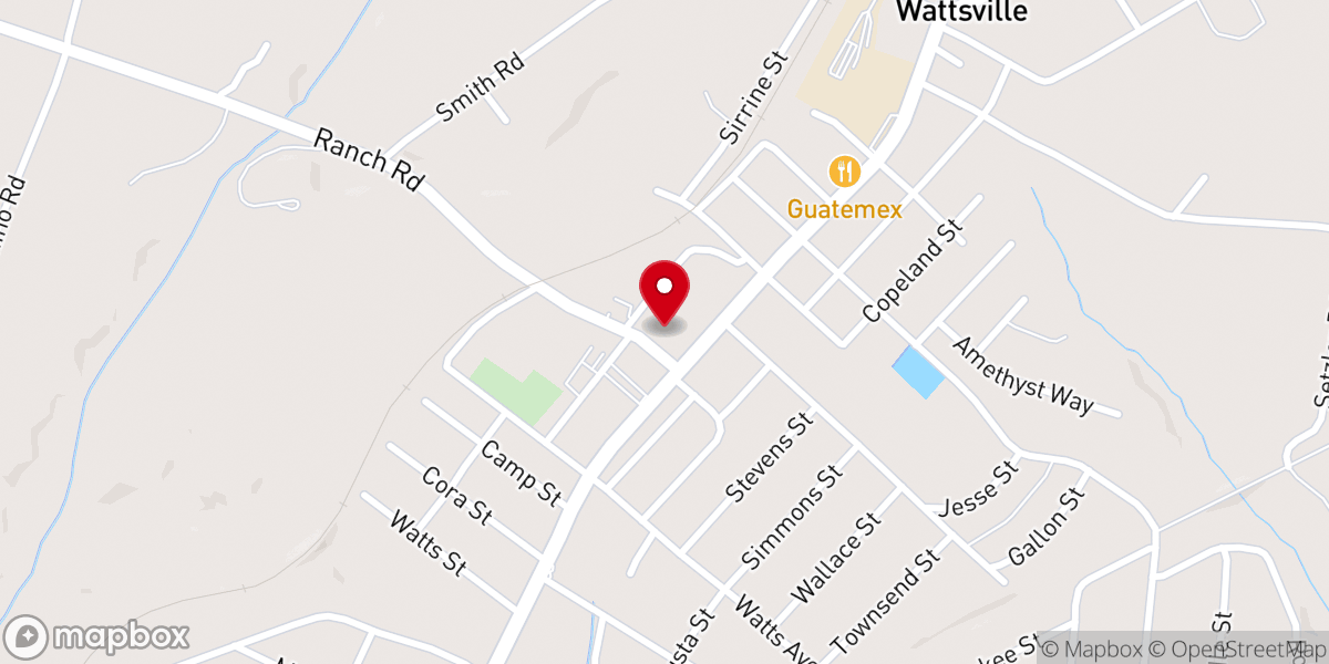 Map showing location of Laurens Baptist Association