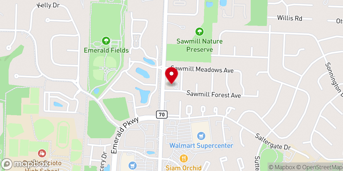 Map showing location of Apostolic Christian Church