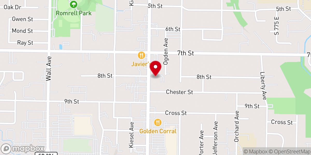 Map showing location of Harbor Christian Church