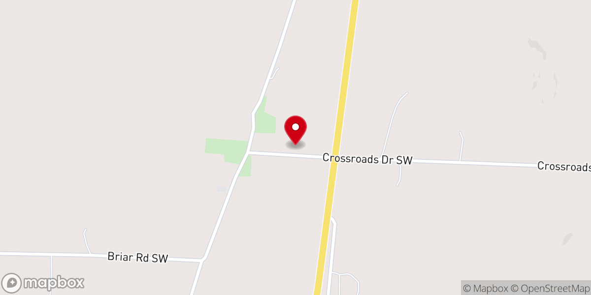 Map showing location of Mount Zion Church