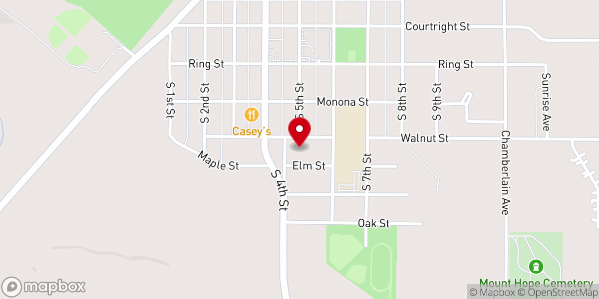 Map showing location of St Matthew Lutheran Church