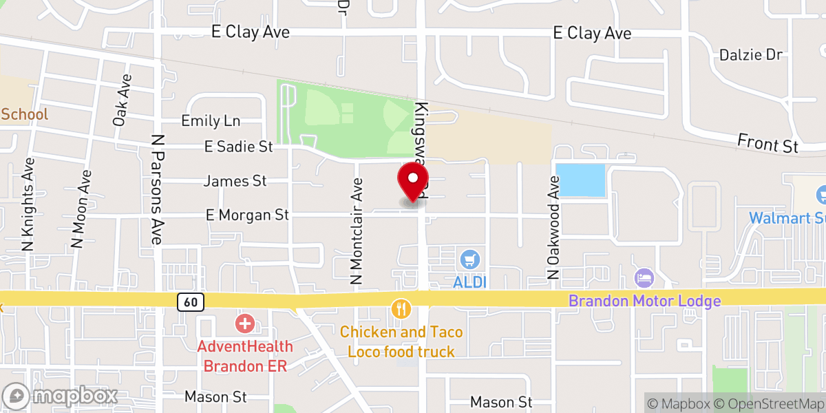 Map showing location of Apostles Lutheran Church