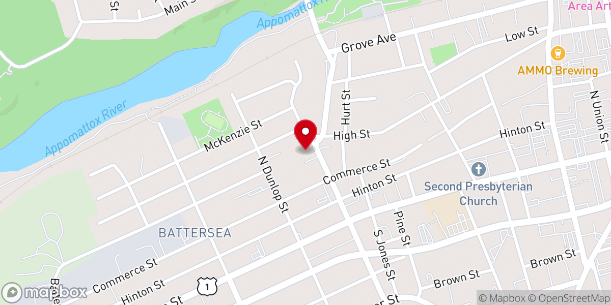 Map showing location of Petersburg Church of Christ