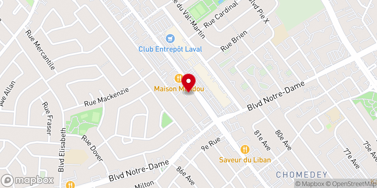 Map showing location of CCMI - Centre Communautaire Musulman IQRA