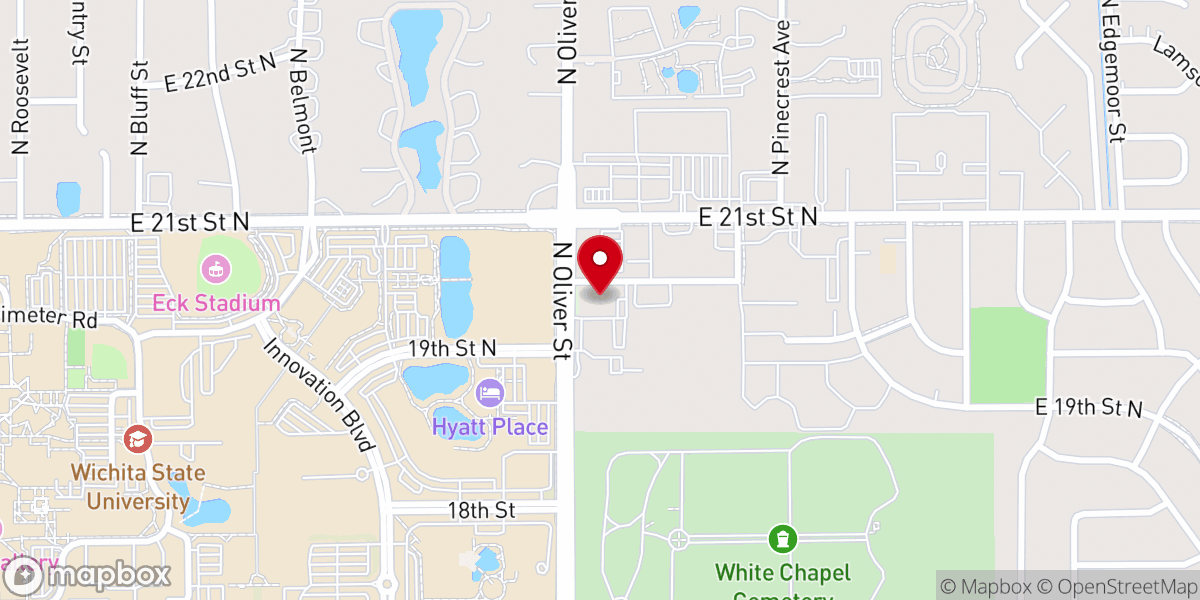 Map showing location of River Community Church