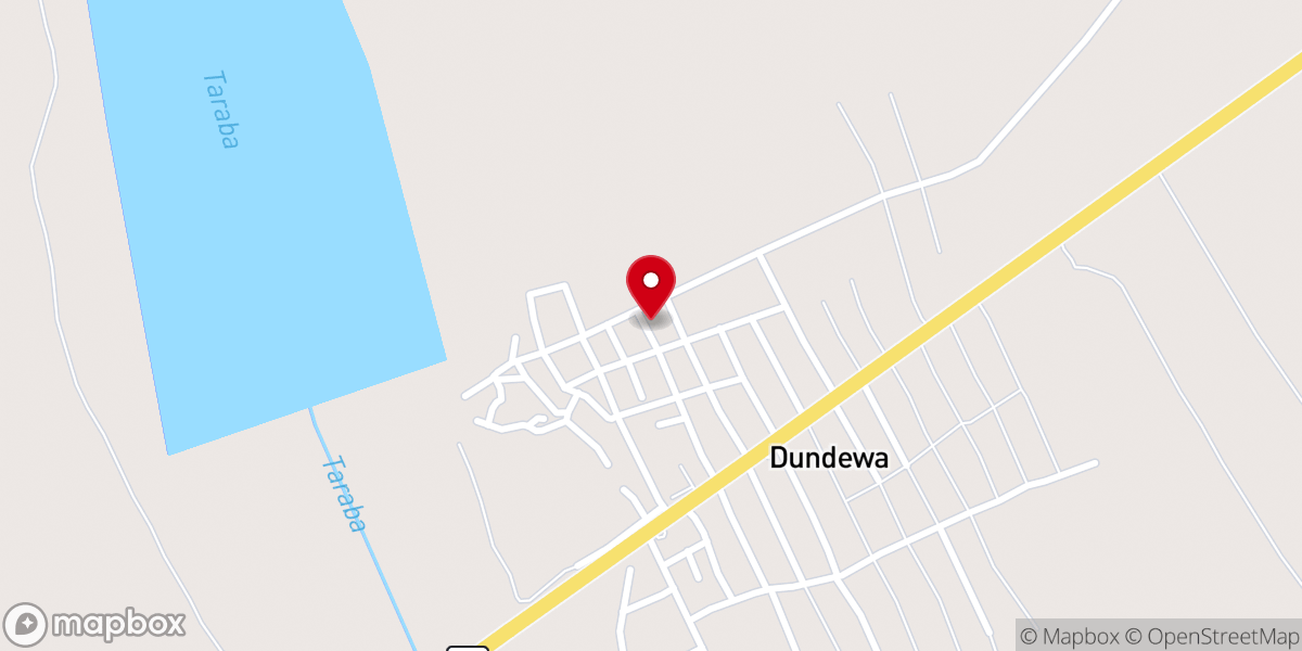 Map showing location of Assemblies of God Church,Tella