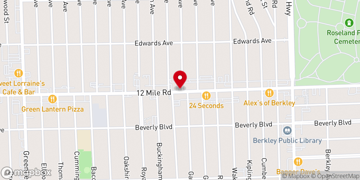 Map showing location of Odd Fellows Antiques