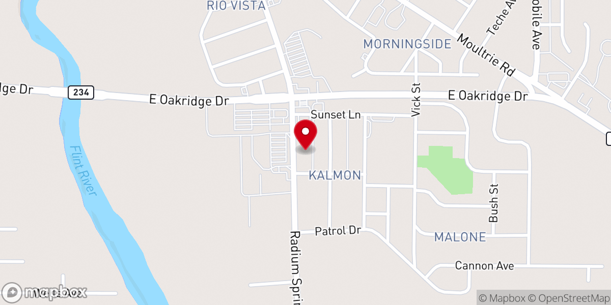 Map showing location of First Monumental Faith Ministries