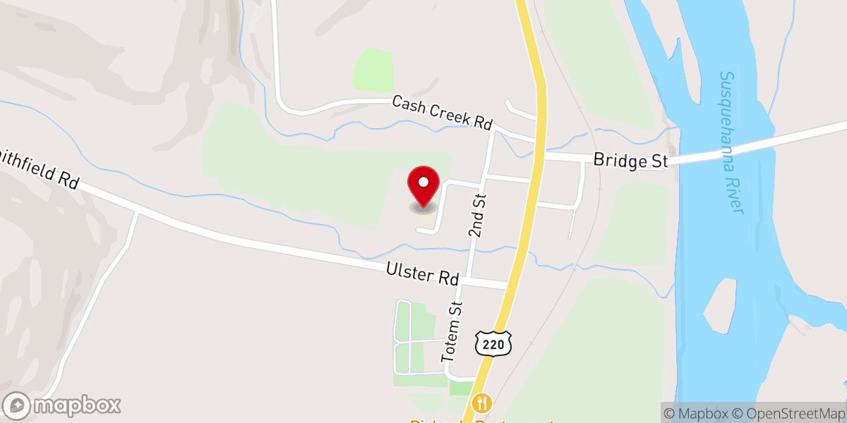 Map showing location of North Rome Christian School