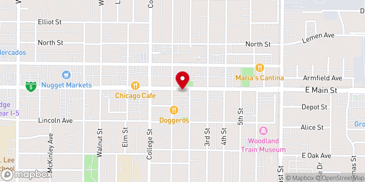 Map showing location of Catholic Charities of Yolo Solano