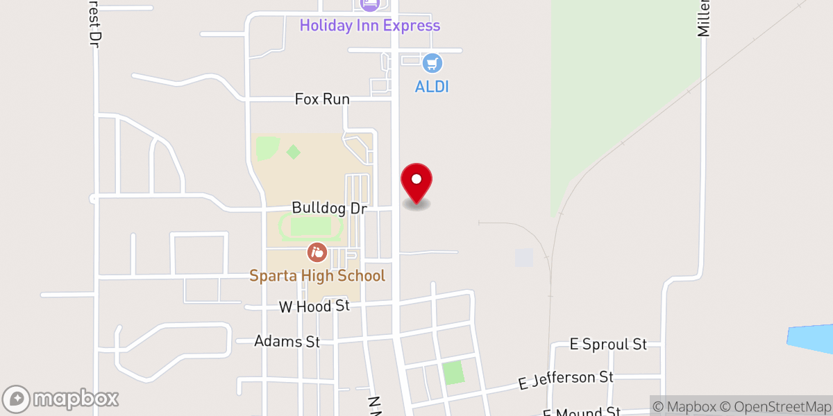 Map showing location of Bethel Reformed Presbyterian