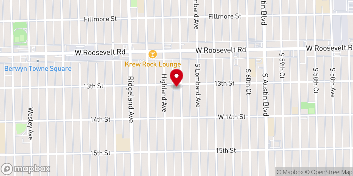 Map showing location of Ebenezer Food Pantry (IL) - Food Distribution Center