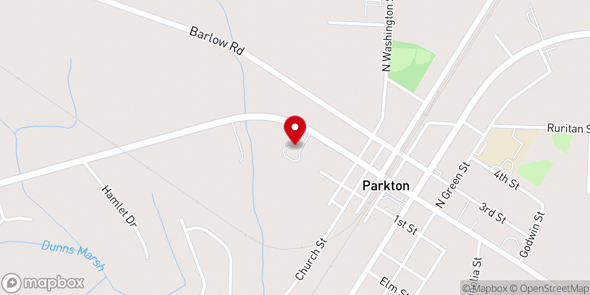 Map showing location of First Missionary Baptist Church