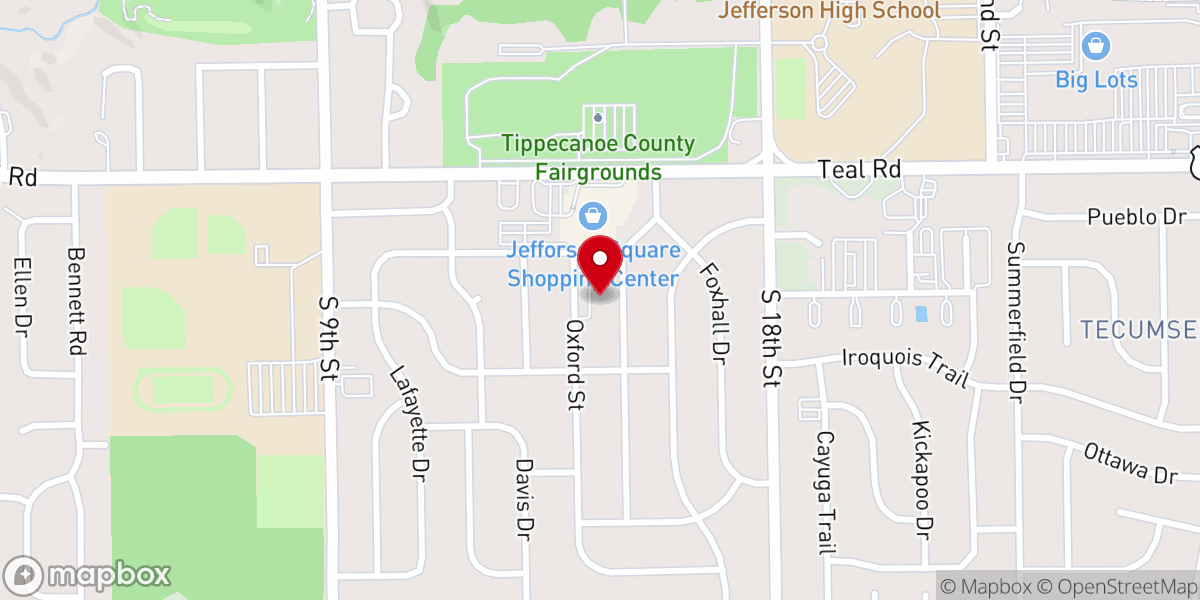 Map showing location of Cornerstone Baptist Church