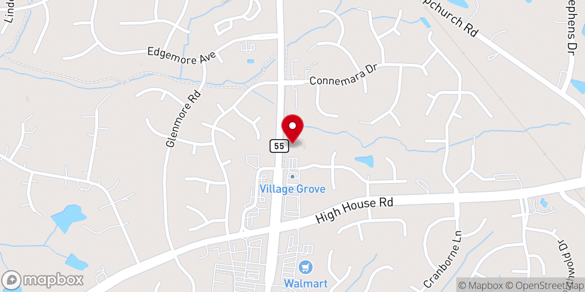 Map showing location of Life Song Church