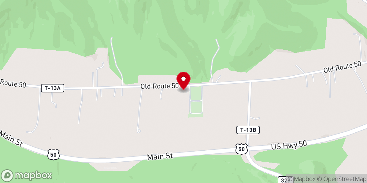 Map showing location of Friends Church