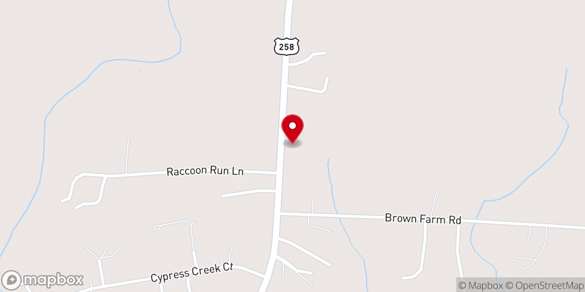 Map showing location of Living Waters Ministries Community Church