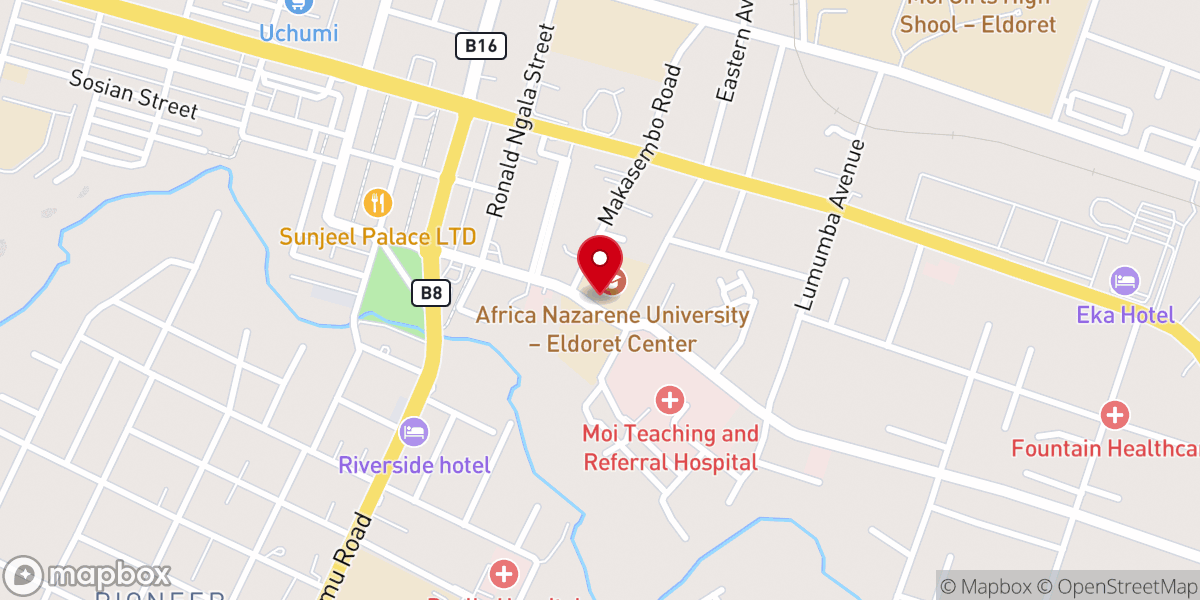 Map showing location of A.I.C. Fellowship