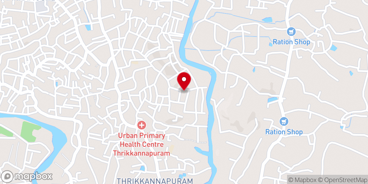 Map showing location of Prayer Mount International Worship Center