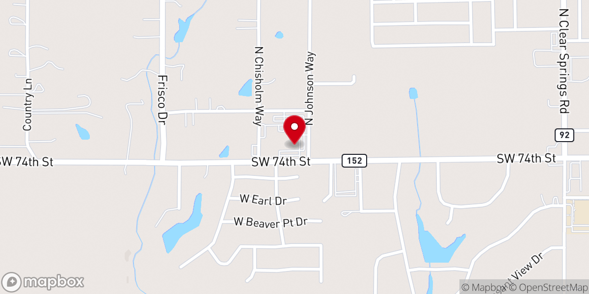 Map showing location of Chisholm Heights Baptist Church