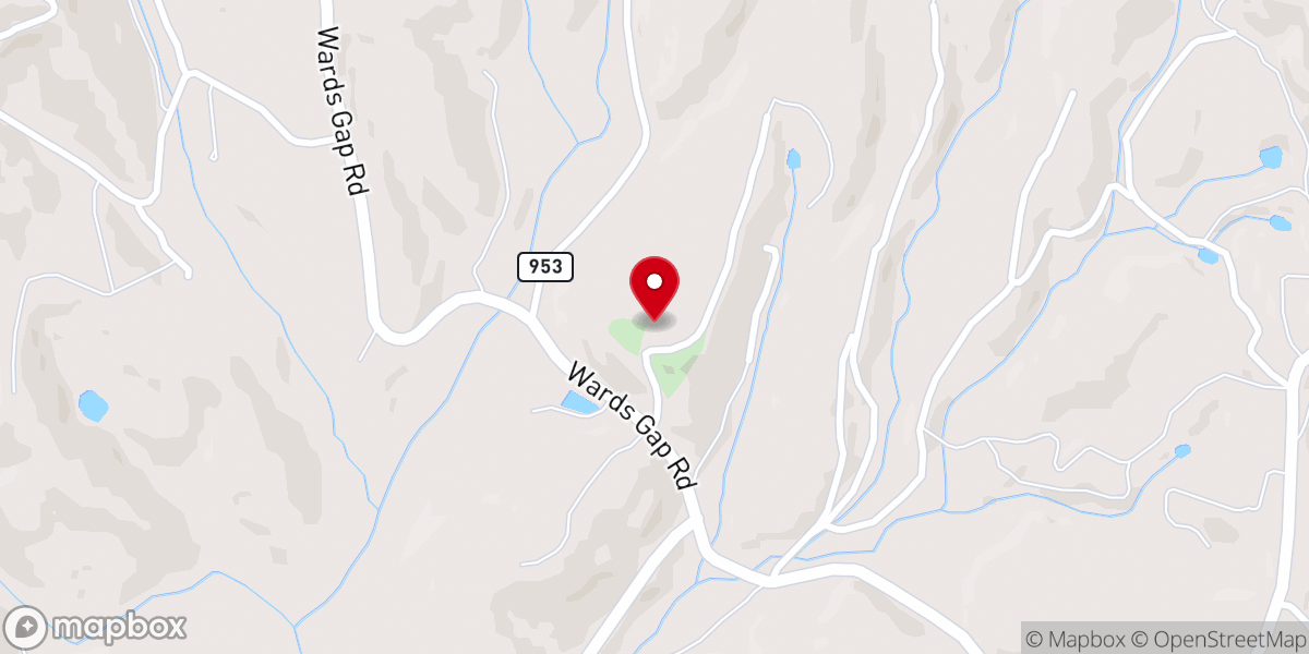 Map showing location of Oak Grove Missionary Baptist Church