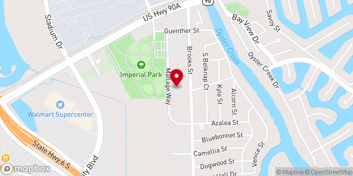 Map showing location of Sugar Land Bible Church
