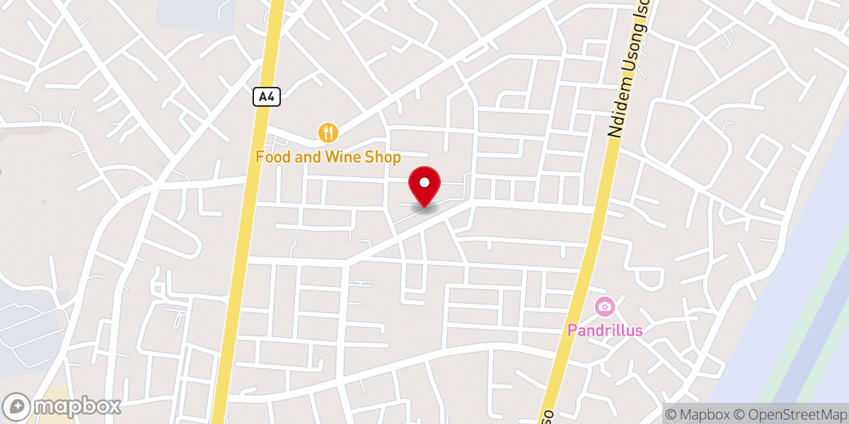 Map showing location of St. Luke's Church, Ebo-Woleche