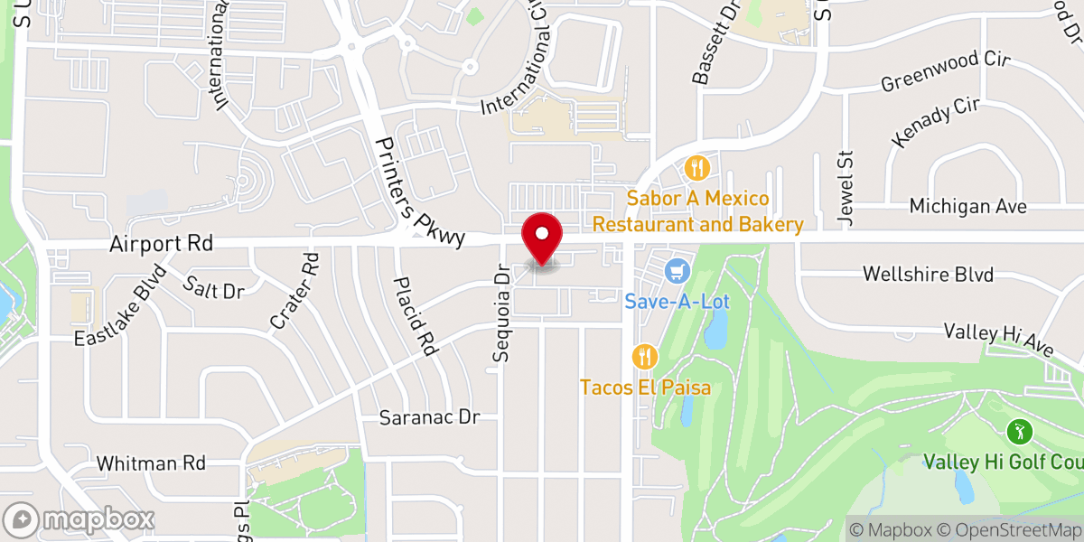 Map showing location of Casa de Oración Colorado Springs