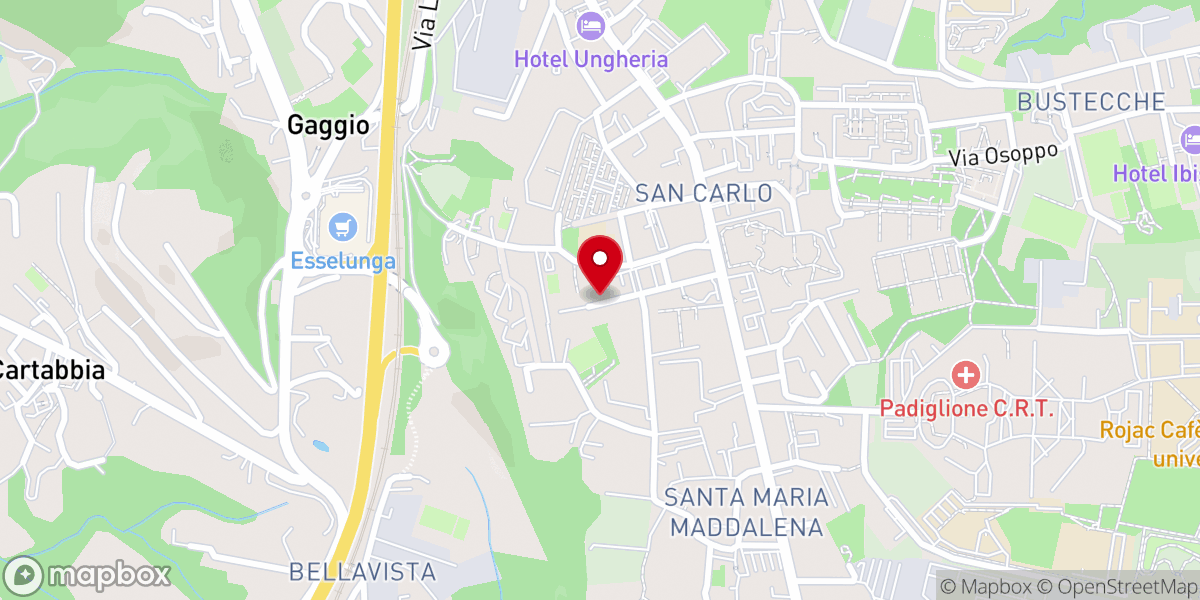 Map showing location of Oratorio San Carlo Borromeo