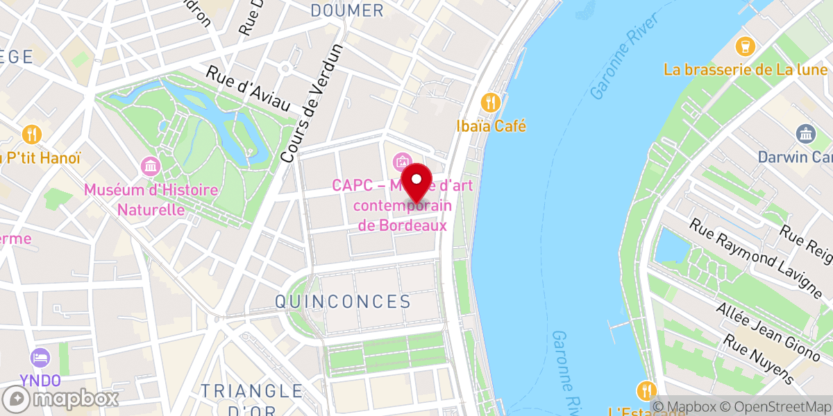Map showing location of Église du Christ de Bordeaux