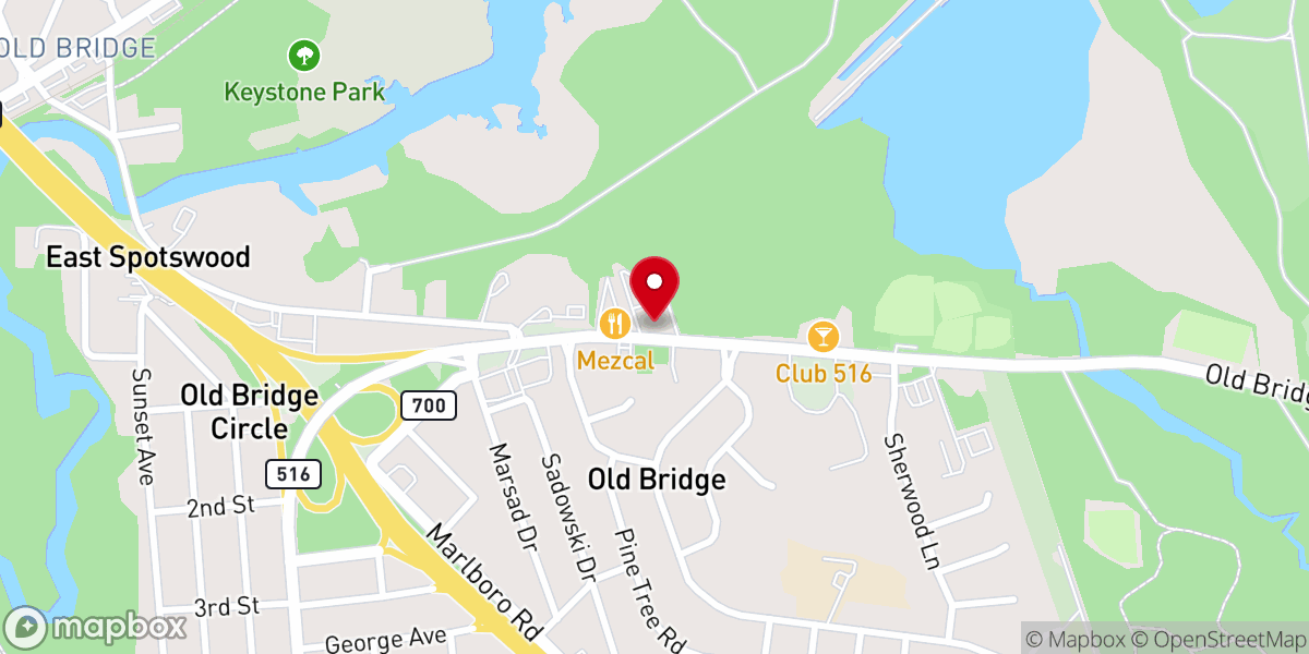 Map showing location of Congregation Beth Ohr