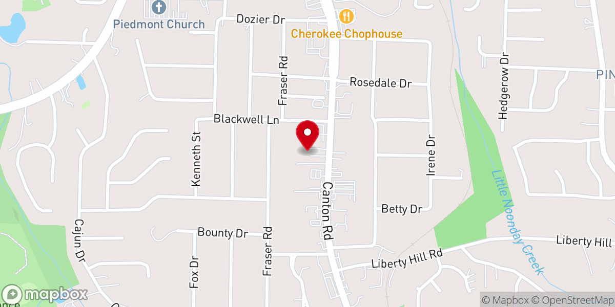 Map showing location of Fortified City Christian Church