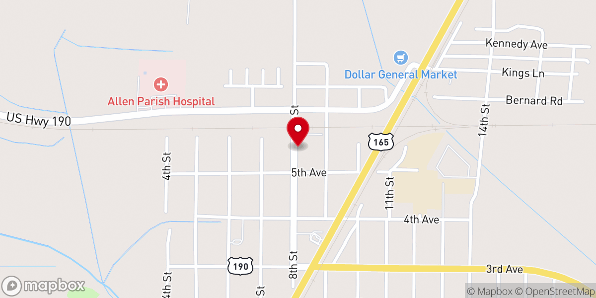 Map showing location of Faith tabernacle pentecostal church