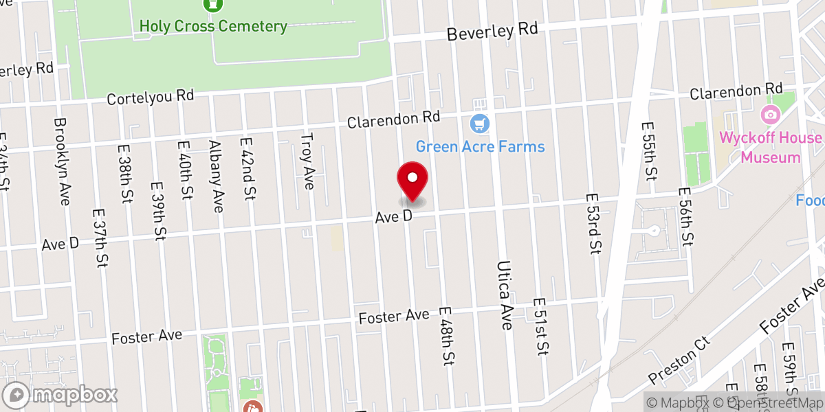 Map showing location of Darul Uloom Brooklyn