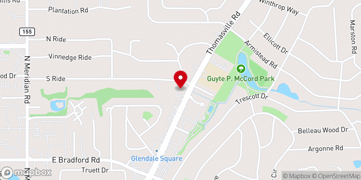 Map showing location of Christ Church Tallahassee