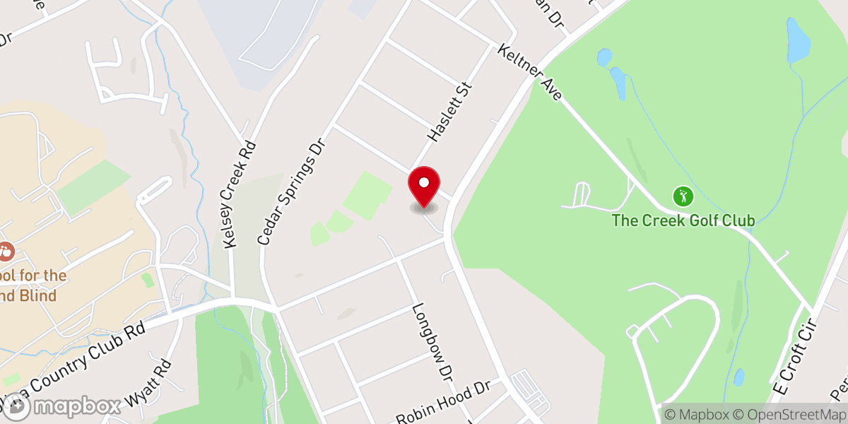 Map showing location of St Luke United Methodist Church