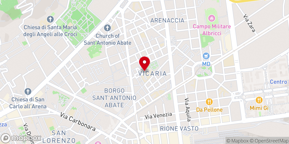 Map showing location of Chiesa Santa Maria della Fede