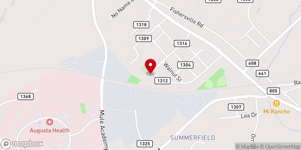Map showing location of Powerhouse Holiness Church