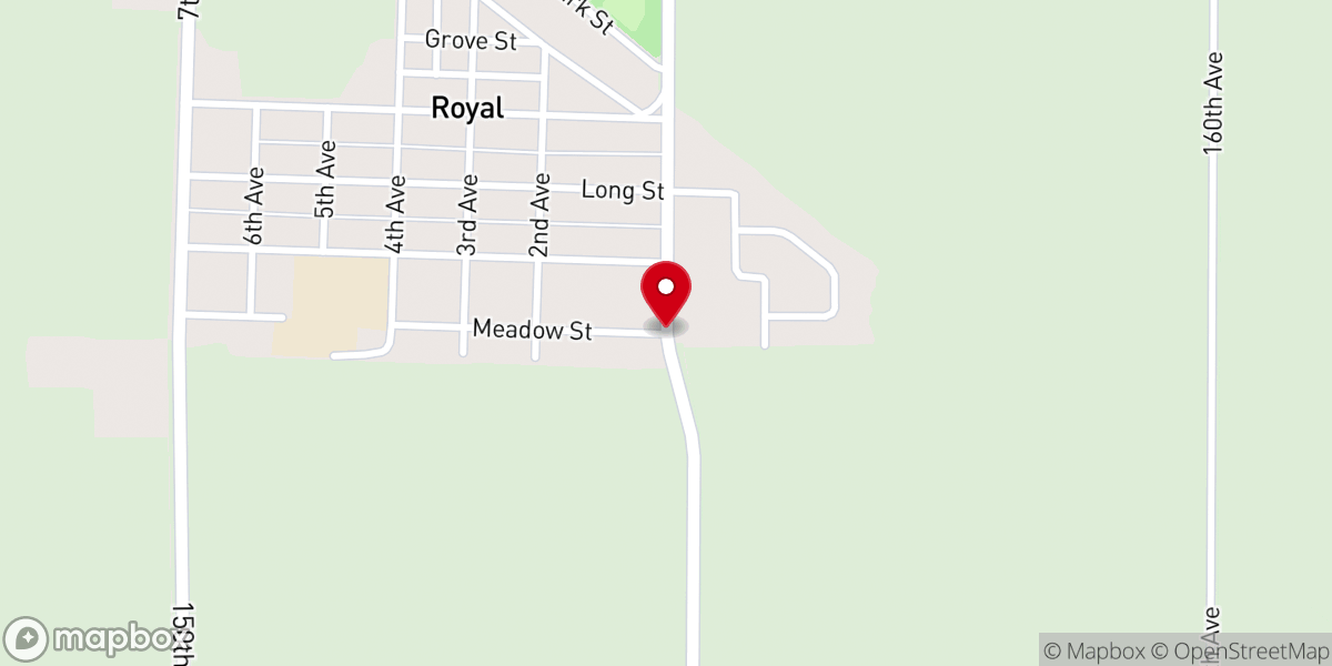 Map showing location of St Louis Catholic Church
