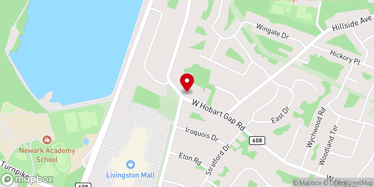 Map showing location of Livingston United Methodist Church